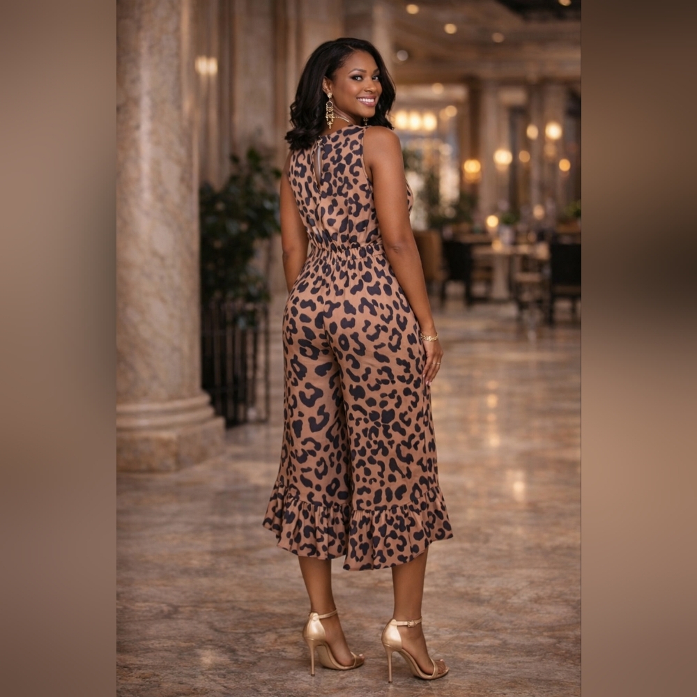 Leopard Jumpsuit - Picture 2 of 2